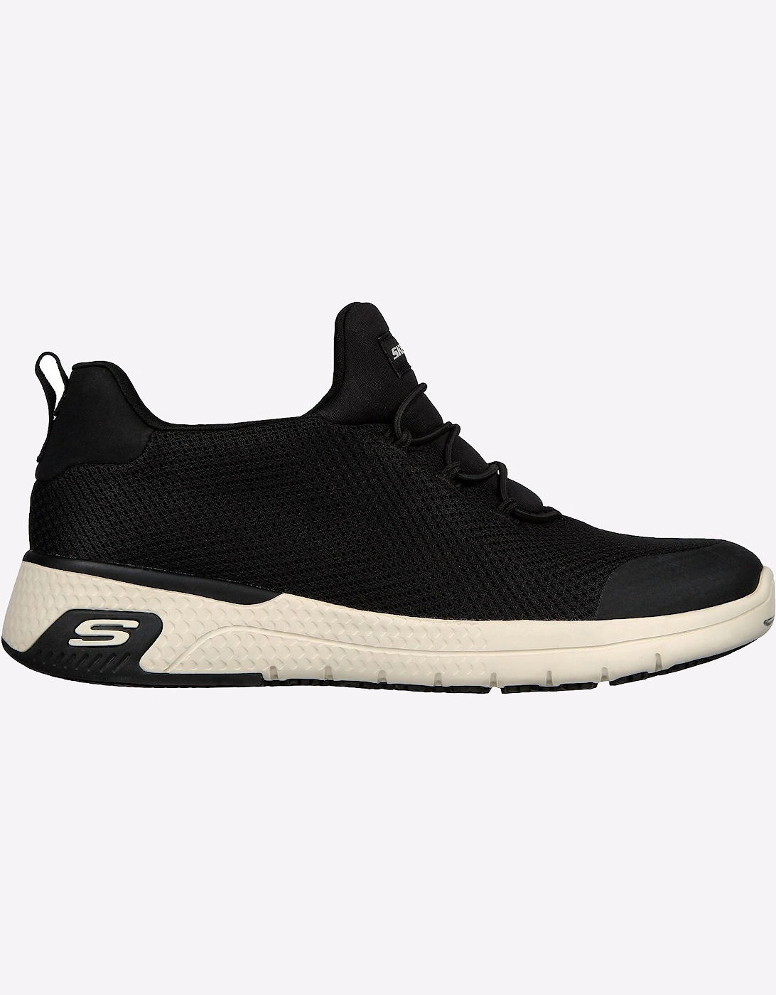 Skechers Marsing Waiola Memory Foam Trainers Womens Black/White