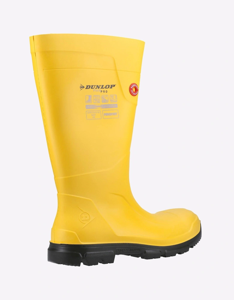Dunlop Purofort FieldPRO Full Safety Waterproof Unisex Wellingtons Yellow/Black