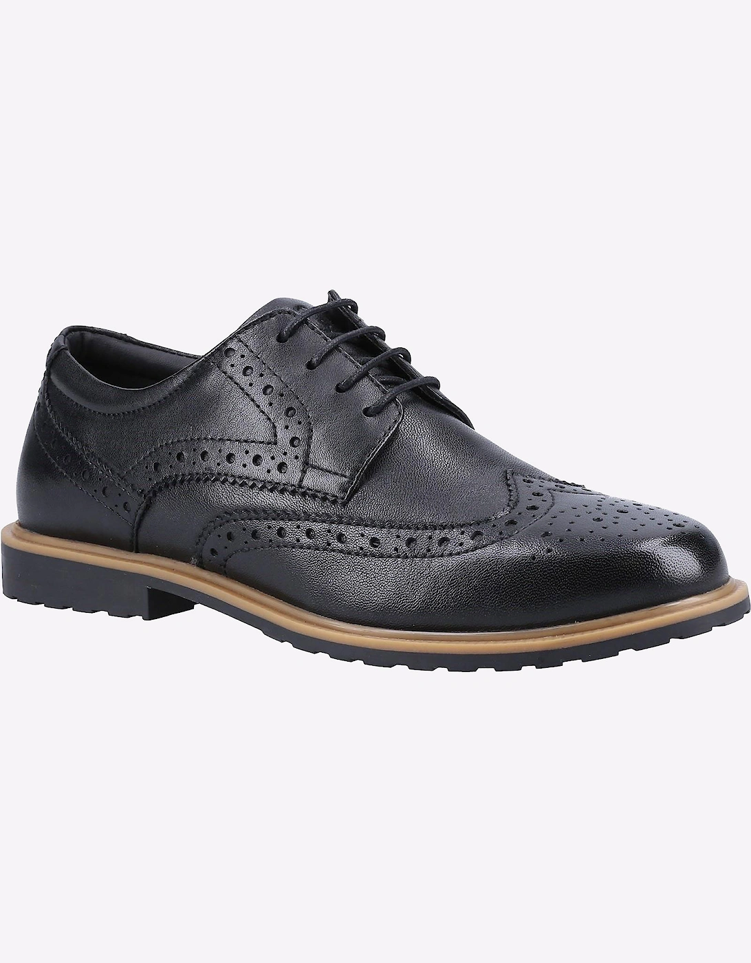 Hush Puppies Verity Womens Girls Brogue Shoes Black