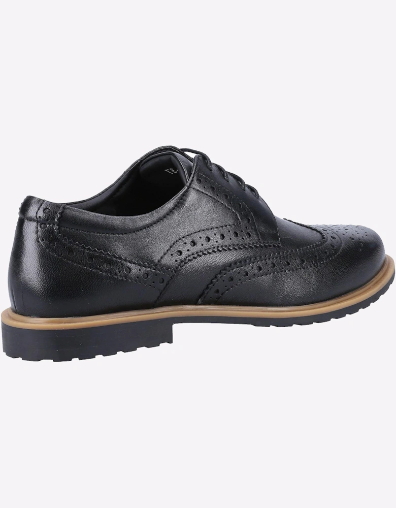 Hush Puppies Verity Womens Girls Brogue Shoes Black