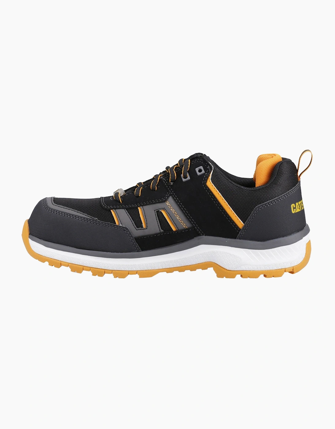 Caterpillar Safety Caterpillar Accelerate S3 Safety Trainers Mens Black / Orange