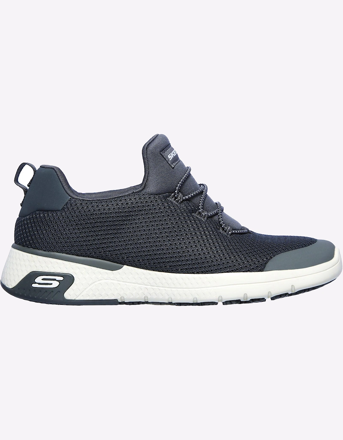 Skechers Marsing Waiola Memory Foam Trainers Womens Charcoal