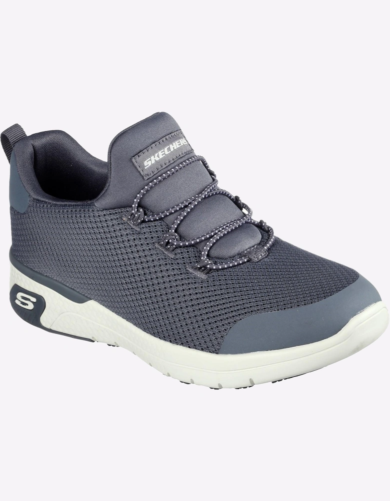 Skechers Marsing Waiola Memory Foam Trainers Womens Charcoal