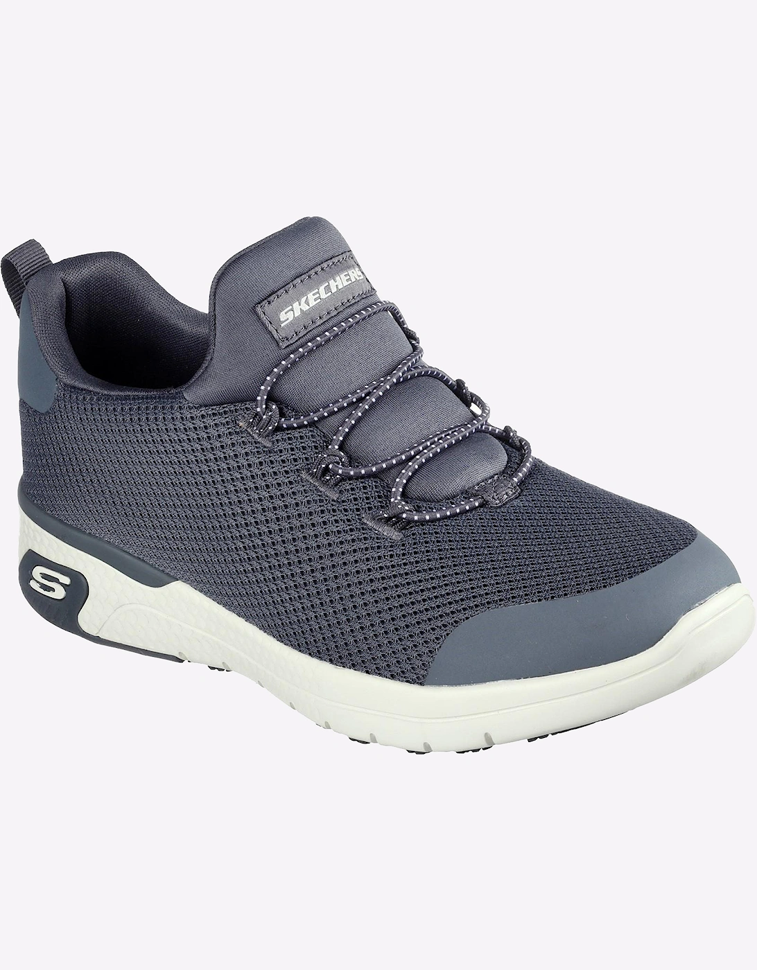 Skechers Marsing Waiola Memory Foam Trainers Womens Charcoal