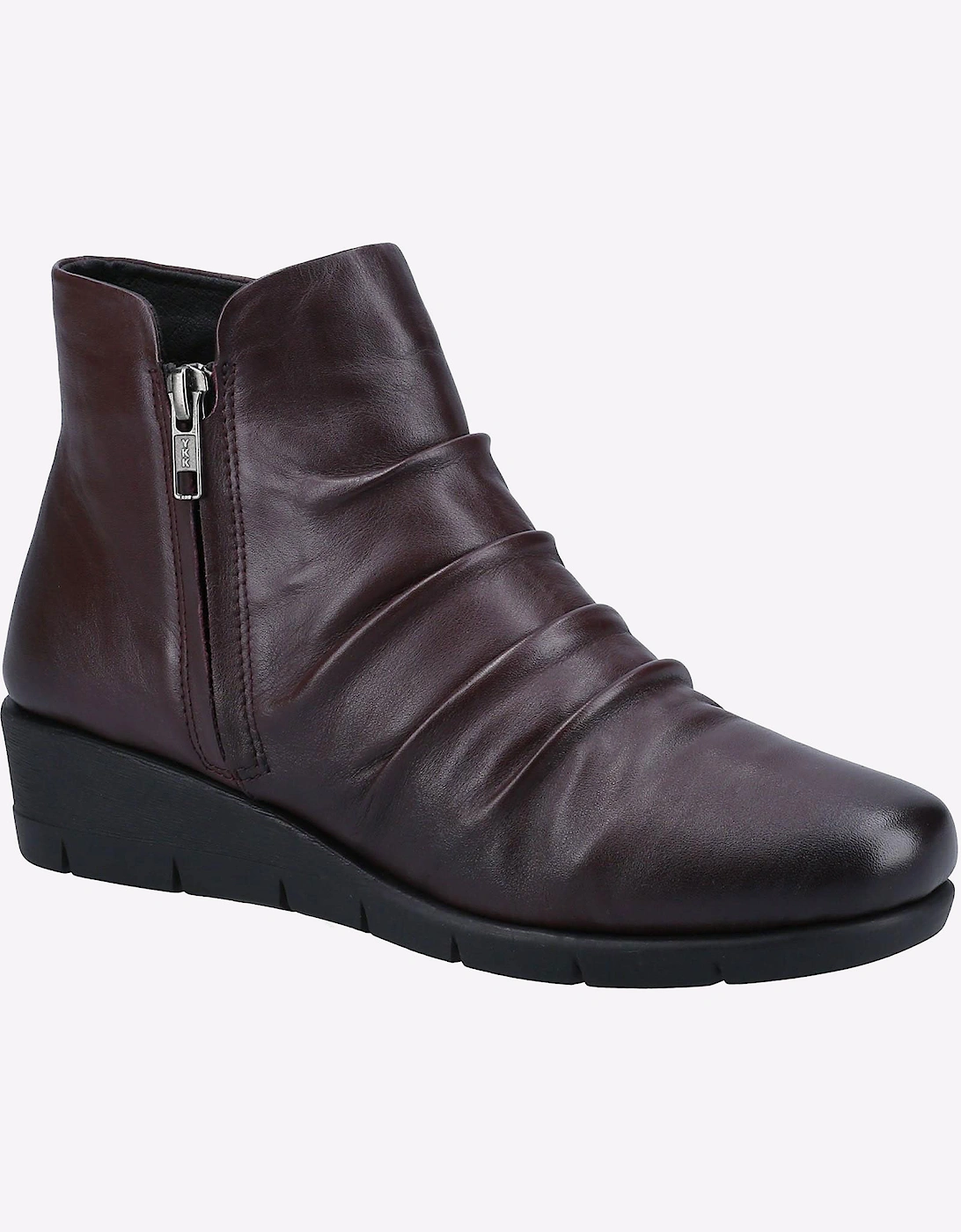 Fleet & Foster Plockton Memory Foam Boot Womens Burgundy