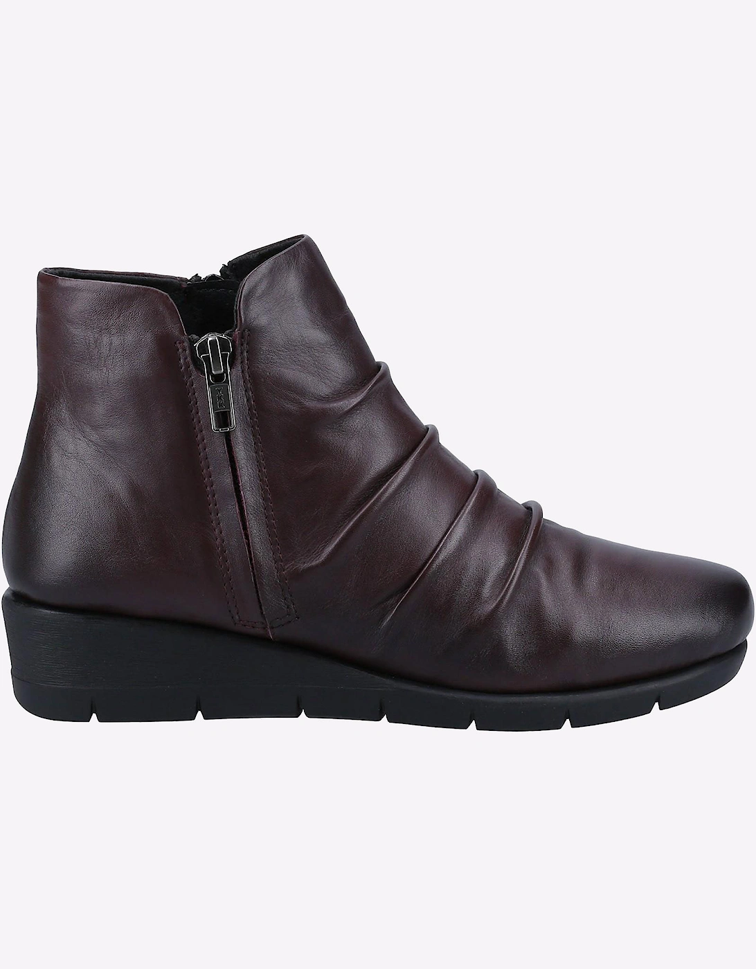 Fleet & Foster Plockton Memory Foam Boot Womens Burgundy