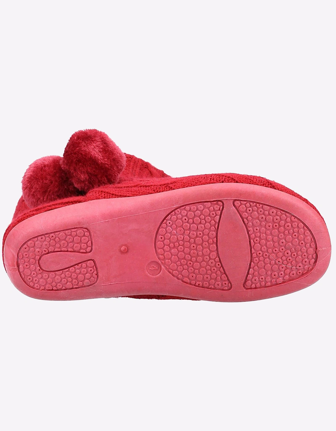 Fleet & Foster Apple Bootie Slippers Womens Red