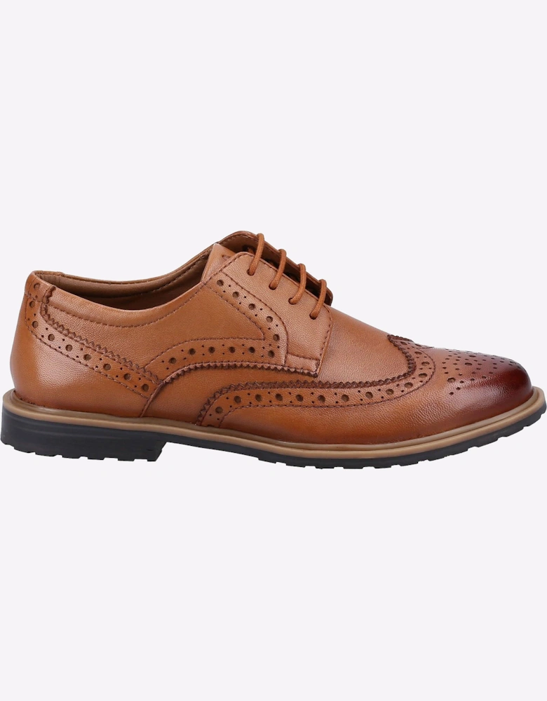 Hush Puppies Verity Womens Girls Brogue Shoes Tan