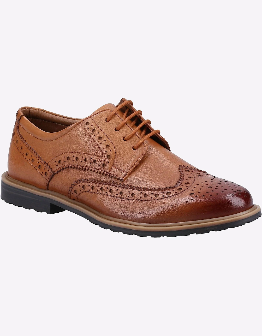 Hush Puppies Verity Womens Girls Brogue Shoes Tan