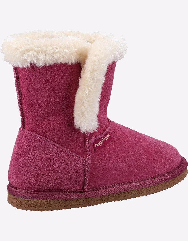 Hush Puppies Ashlynn Junior Slipper Boots Rose
