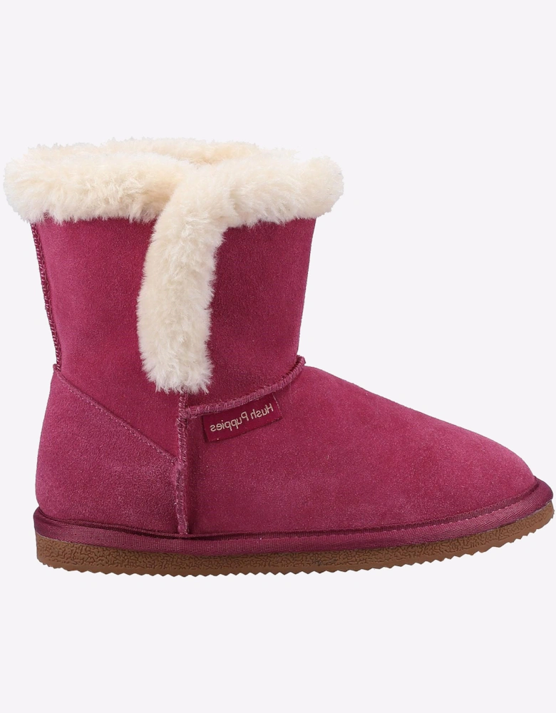 Hush Puppies Ashlynn Junior Slipper Boots Rose