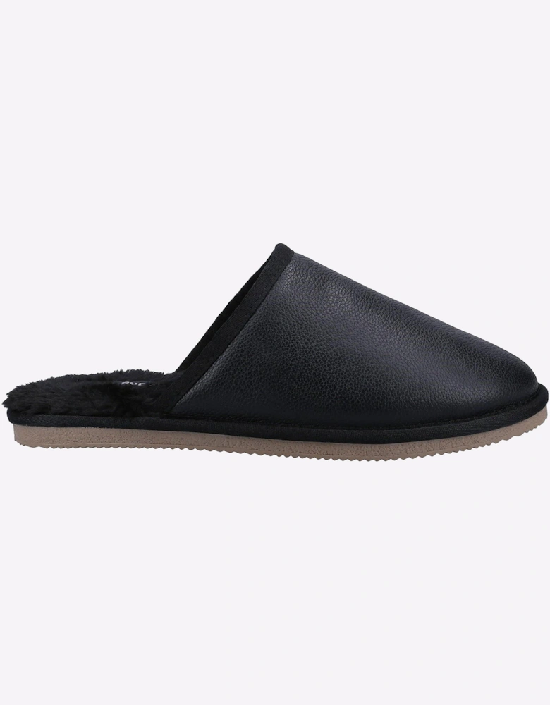 Hush Puppies Coady Memory Foam Mens Slippers Black