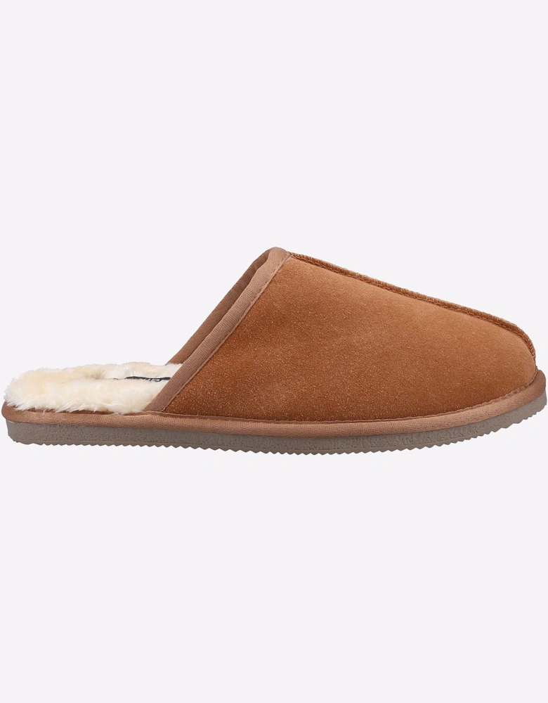 Hush Puppies Coady Memory Foam Slipper Mens Tan