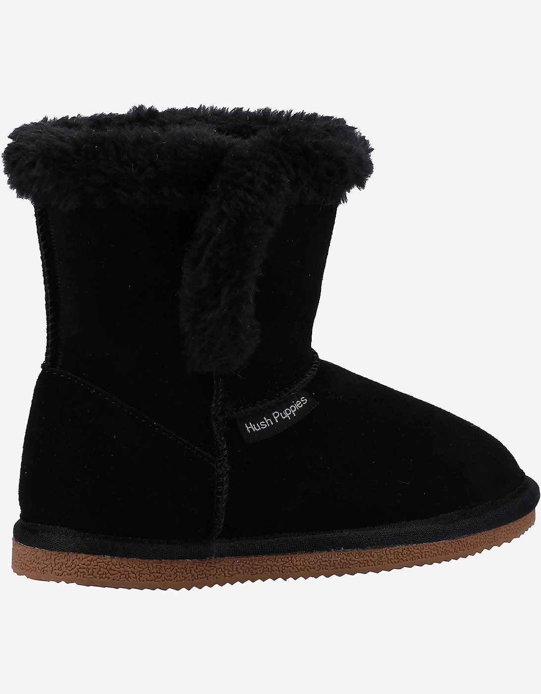 Hush Puppies Ashlynn Junior Slipper Boots Black