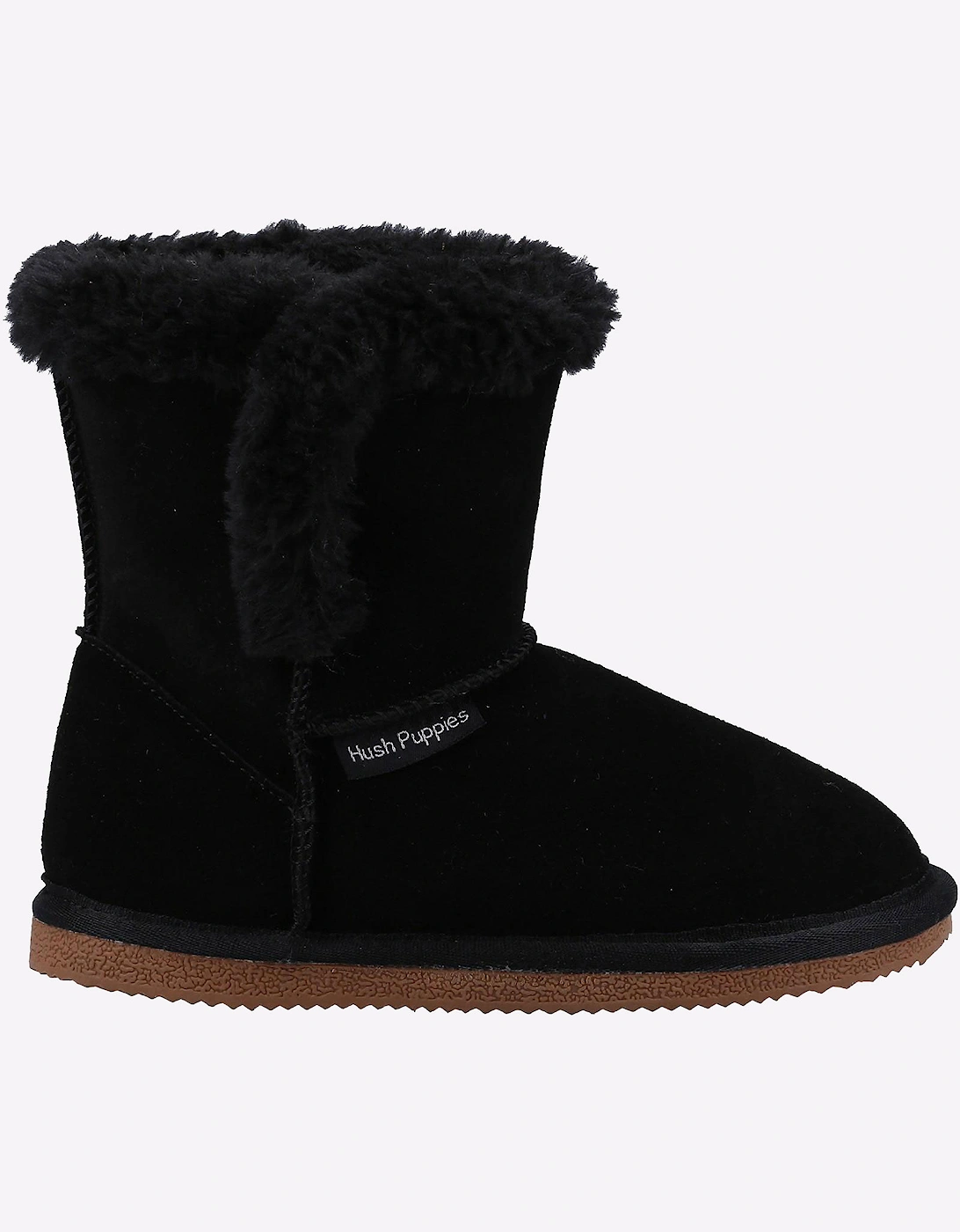 Hush Puppies Ashlynn Junior Slipper Boots Black