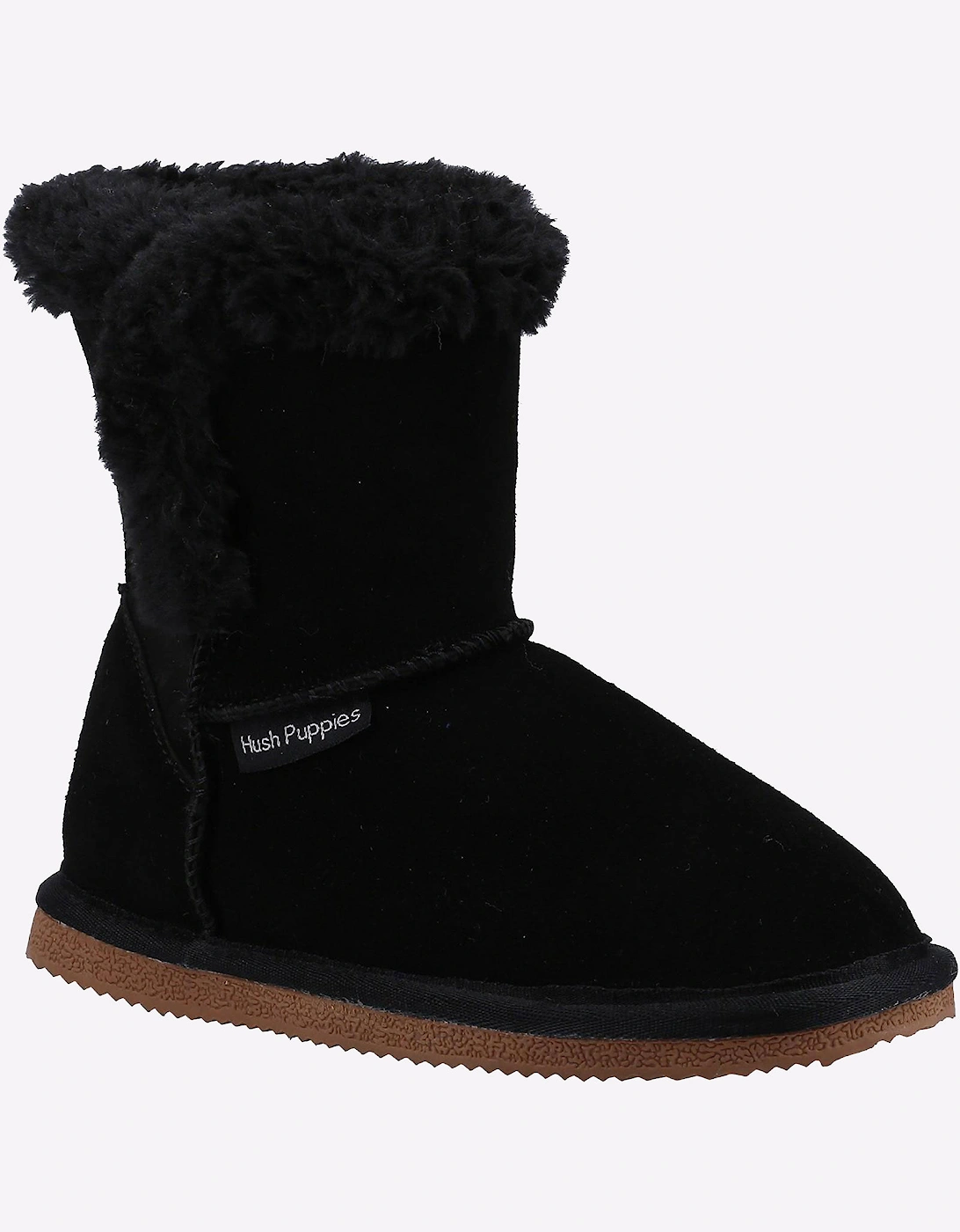 Hush Puppies Ashlynn Junior Slipper Boots Black