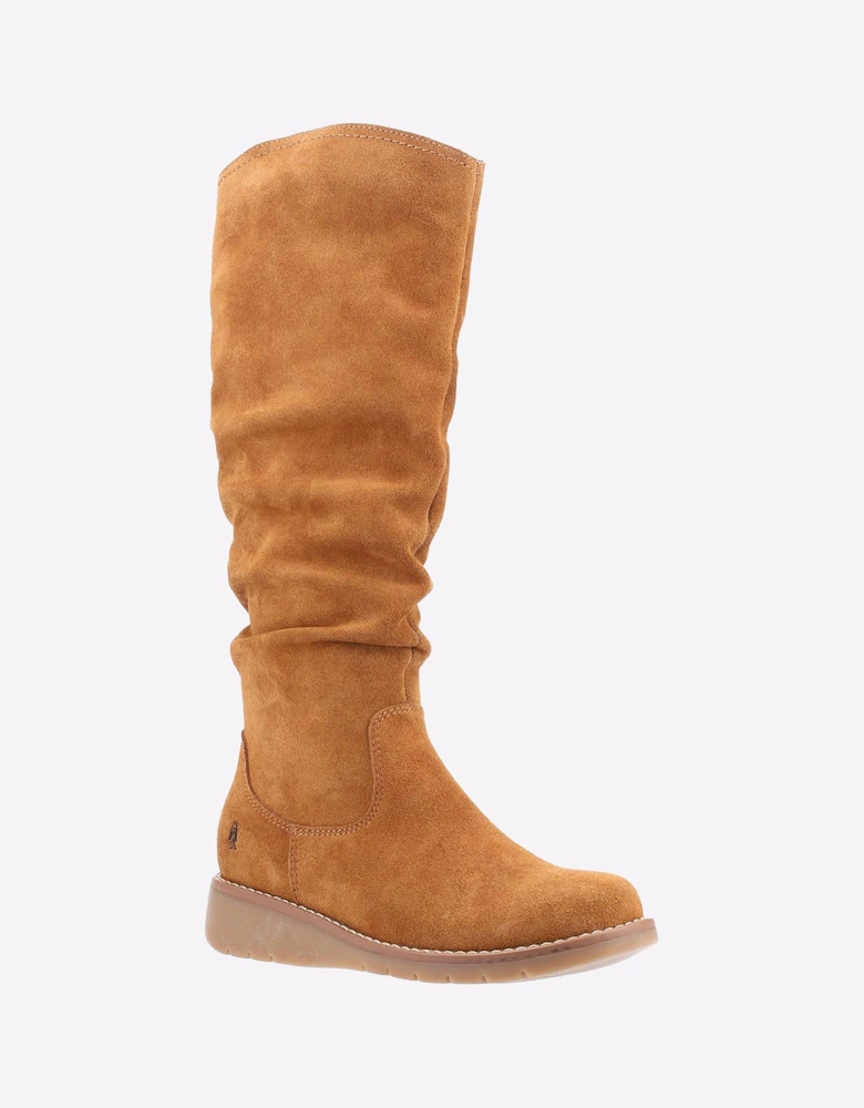 Hush Puppies Lucinda Memory Foam Womens Knee High Boots Tan