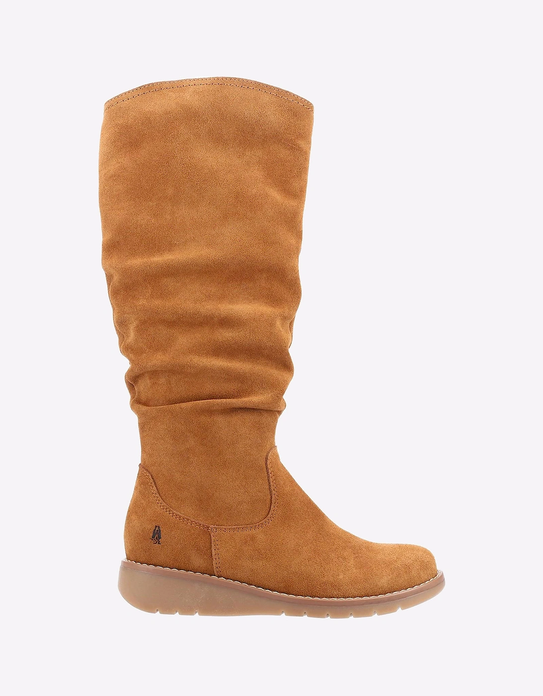 Hush Puppies Lucinda Memory Foam Womens Knee High Boots Tan