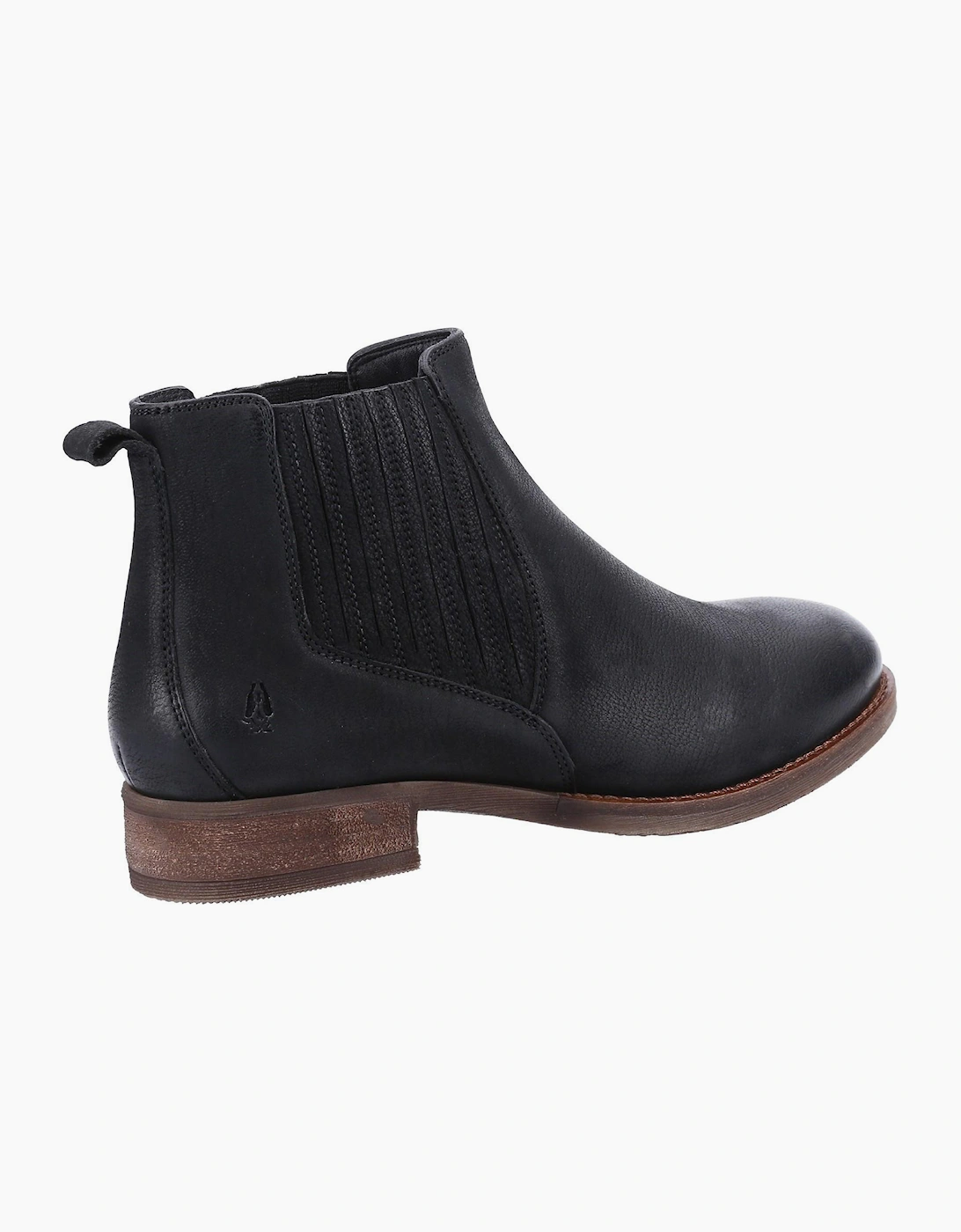 Hush Puppies Edith Leather Womens Boots Black
