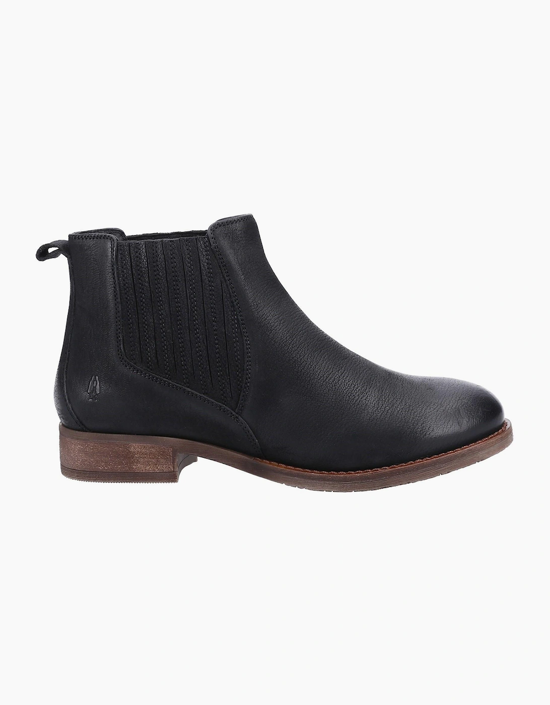 Hush Puppies Edith Leather Womens Boots Black