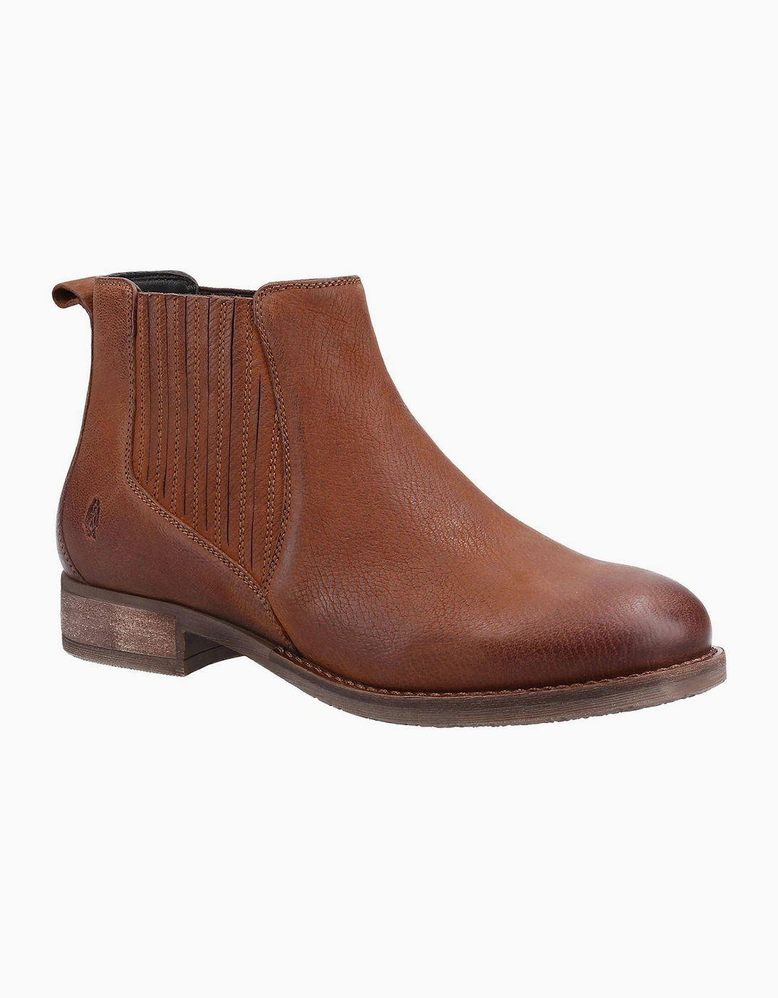 Hush Puppies Edith Leather Womens Boots Tan