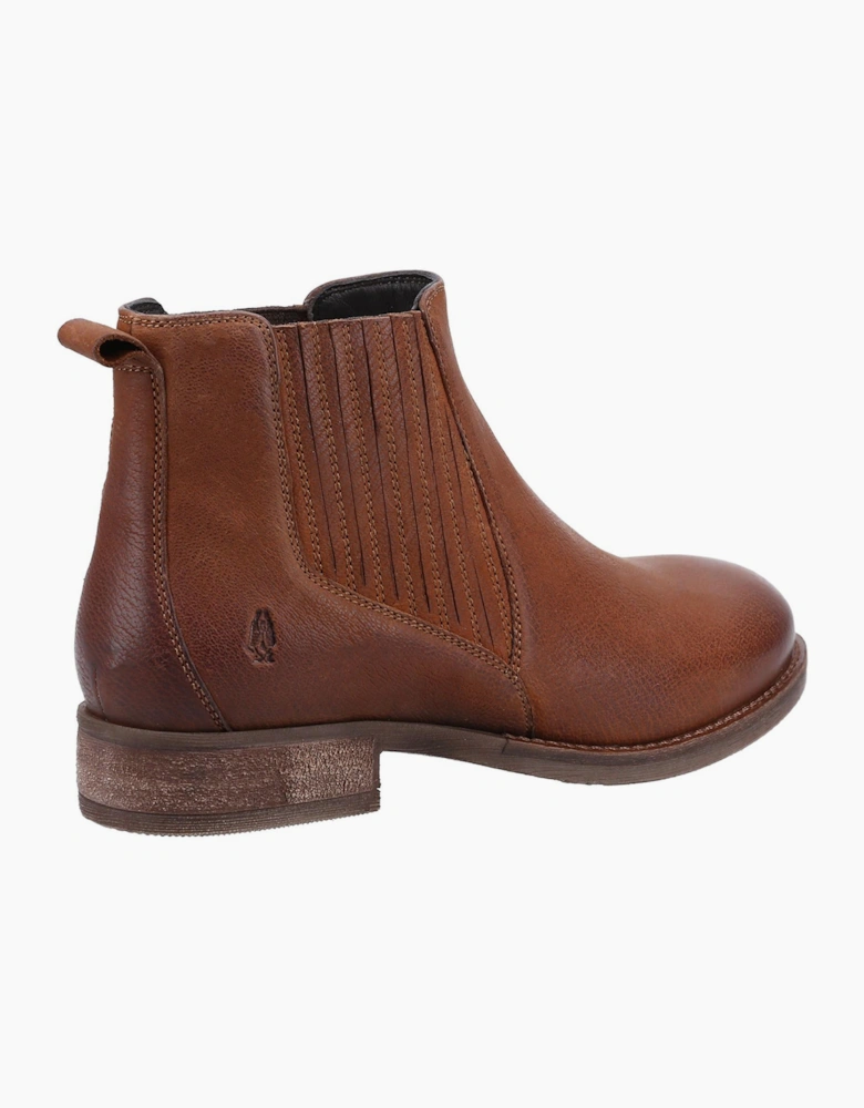 Hush Puppies Edith Leather Womens Boots Tan