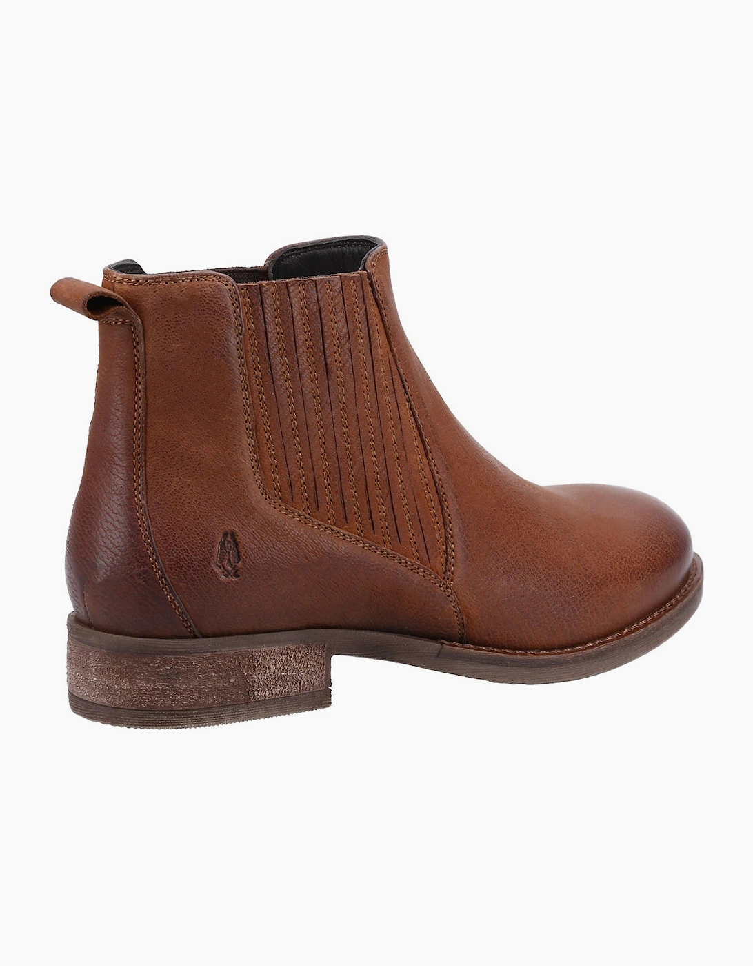 Hush Puppies Edith Leather Womens Boots Tan