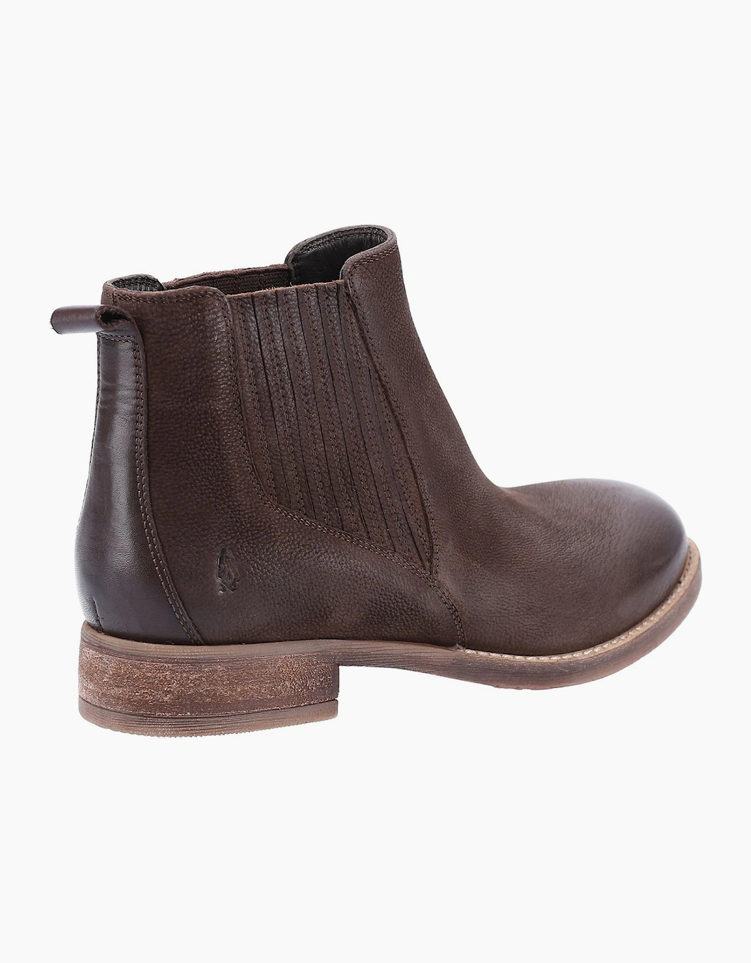 Hush Puppies Edith Leather Womens Boots Brown