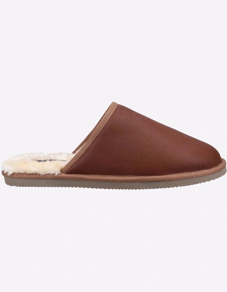 Hush Puppies Coady Memory Foam Mens Slippers Tan