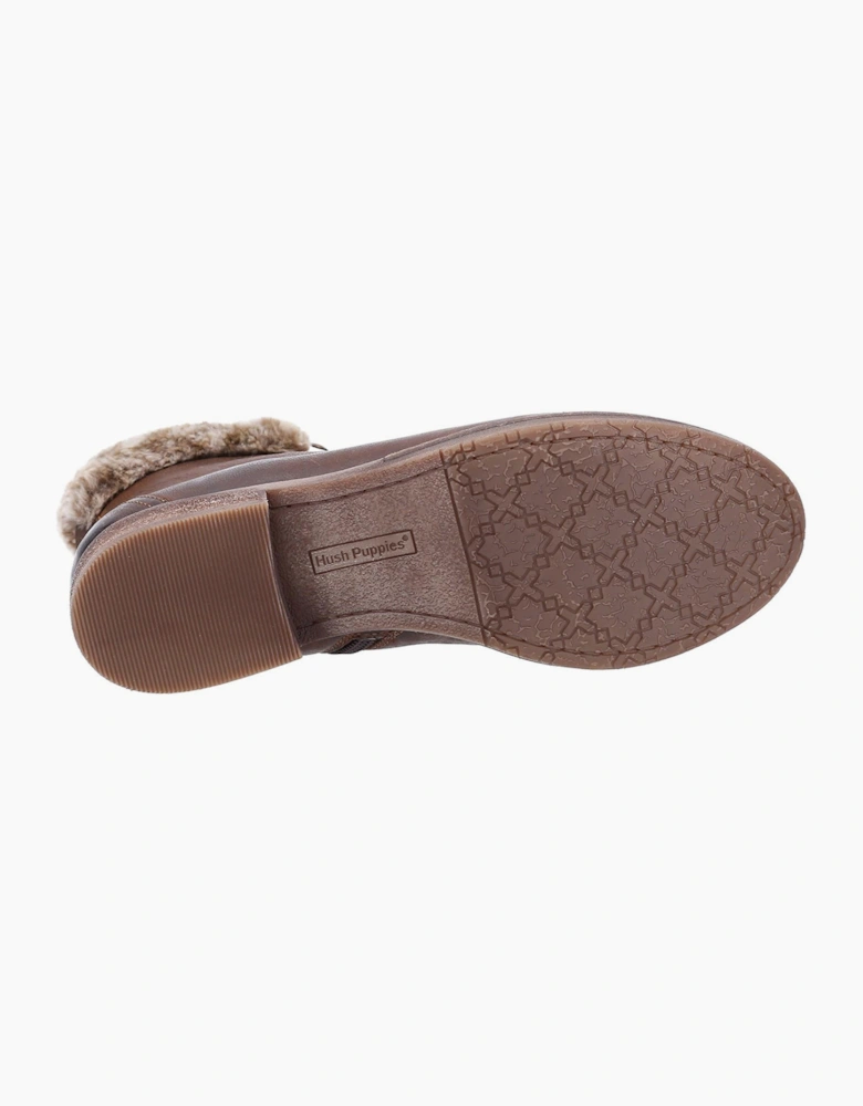 Hush Puppies Effie Memory Foam Womens Boots Brown