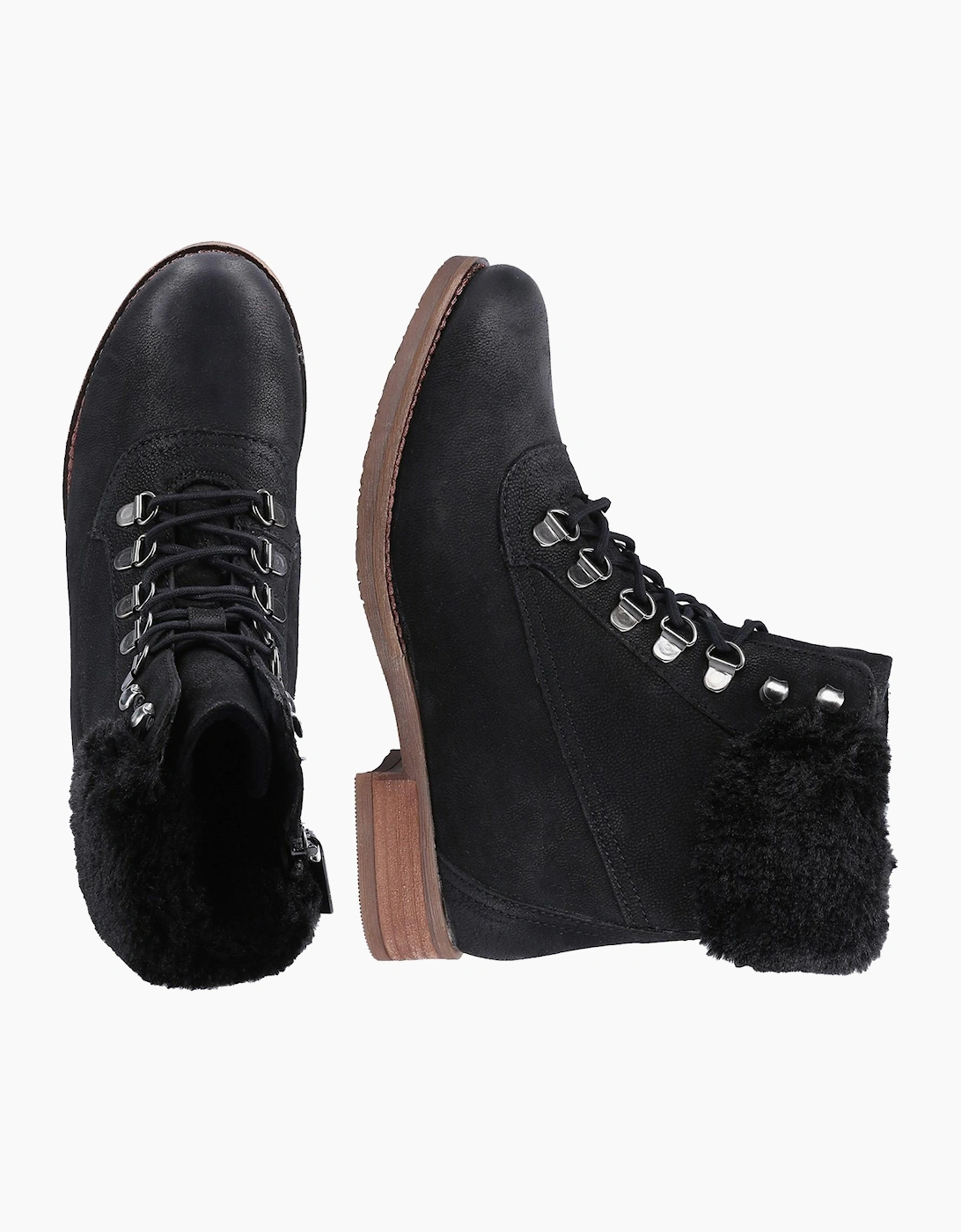 Hush Puppies Effie Memory Foam Womens Boots Black