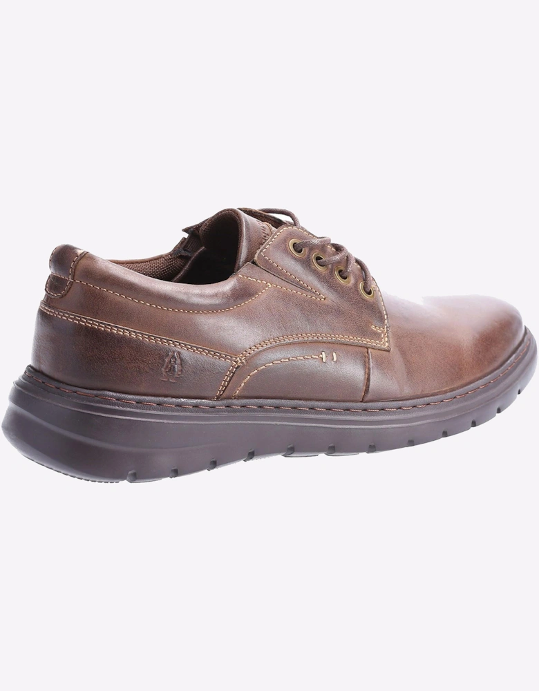 Hush Puppies Triton Leather Mens Shoes Brown