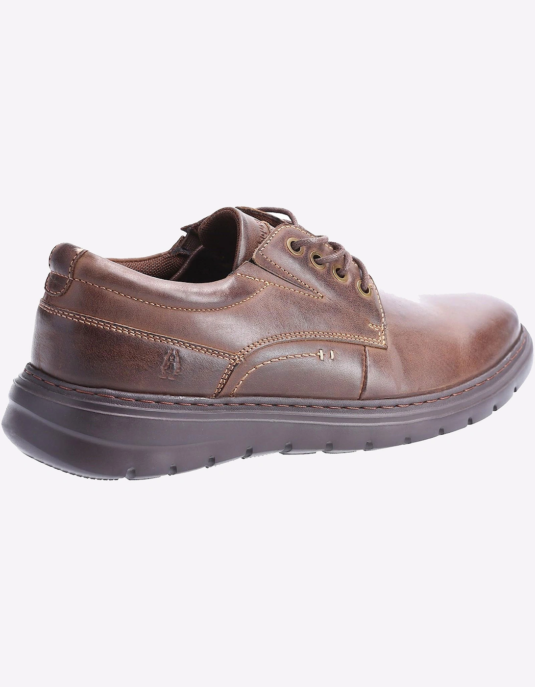 Hush Puppies Triton Leather Mens Shoes Brown