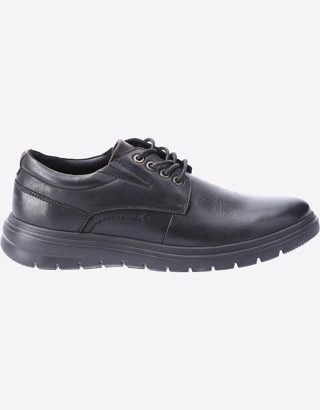 Hush Puppies Triton Leather Mens Shoes Black