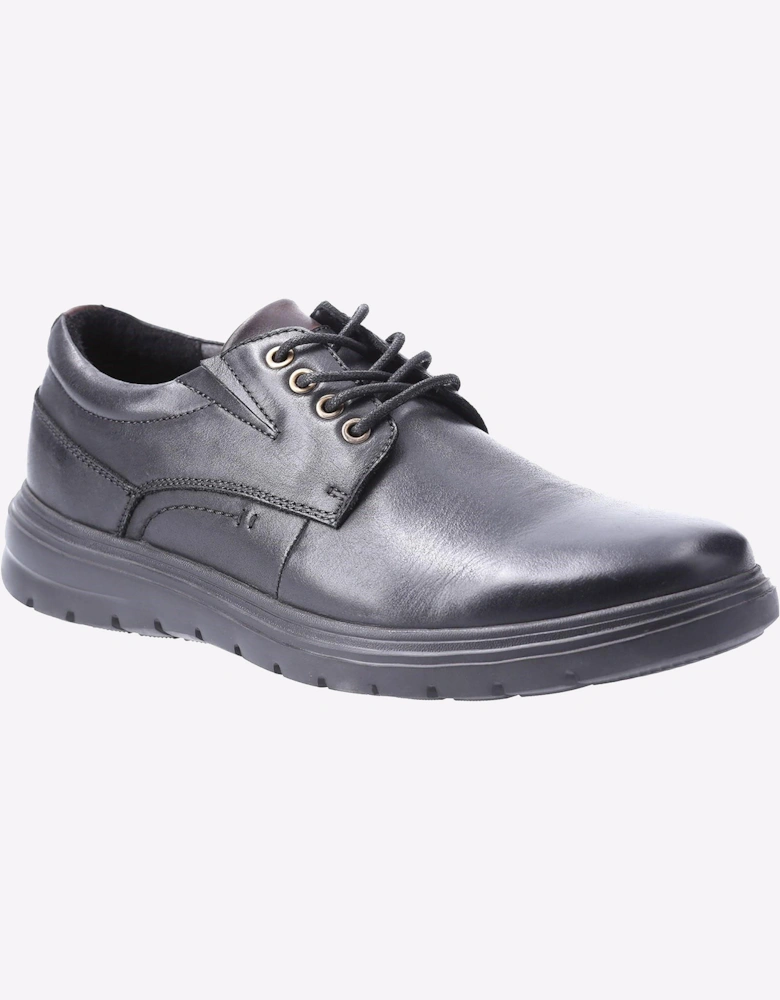 Hush Puppies Triton Leather Mens Shoes Black