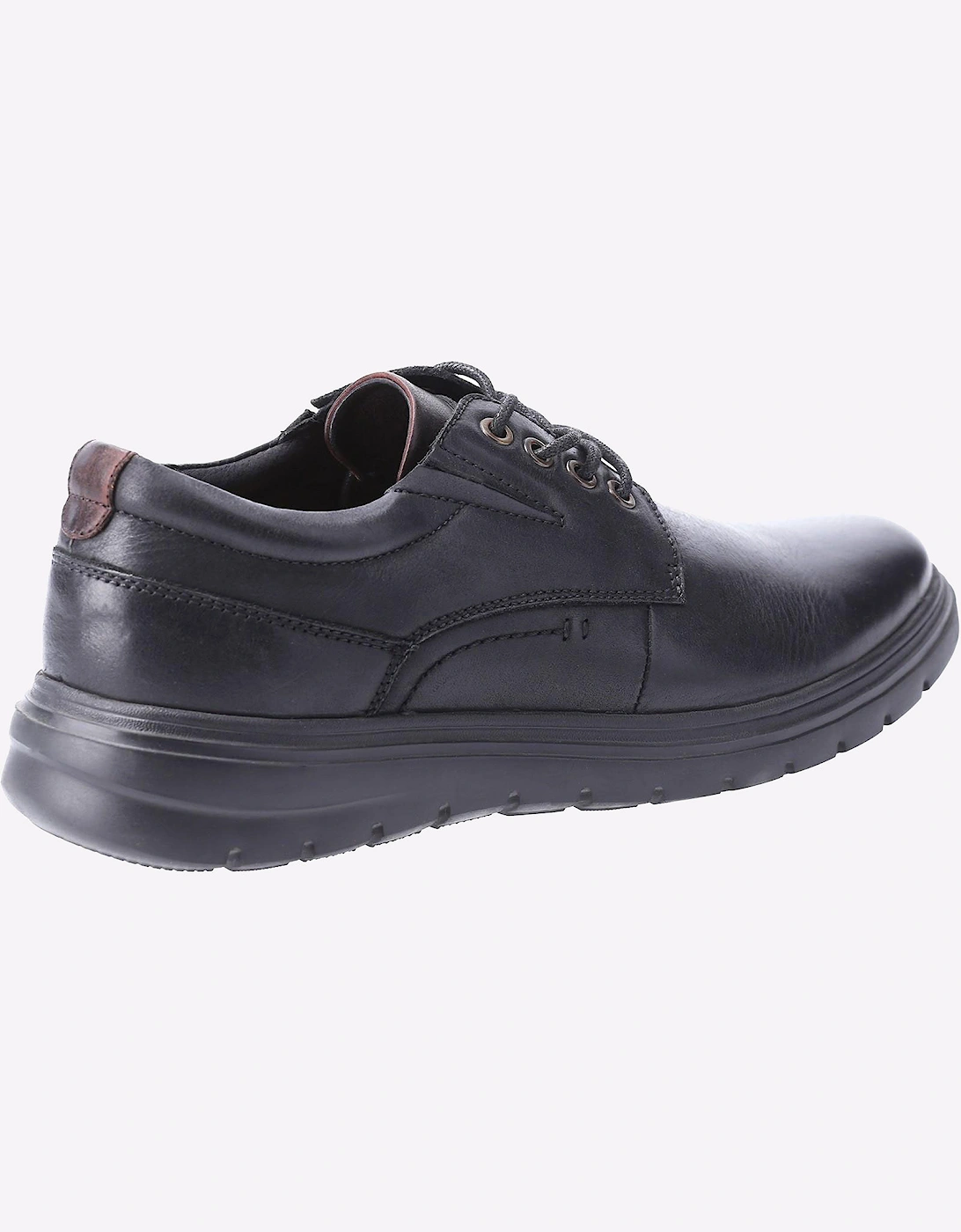 Hush Puppies Triton Leather Mens Shoes Black