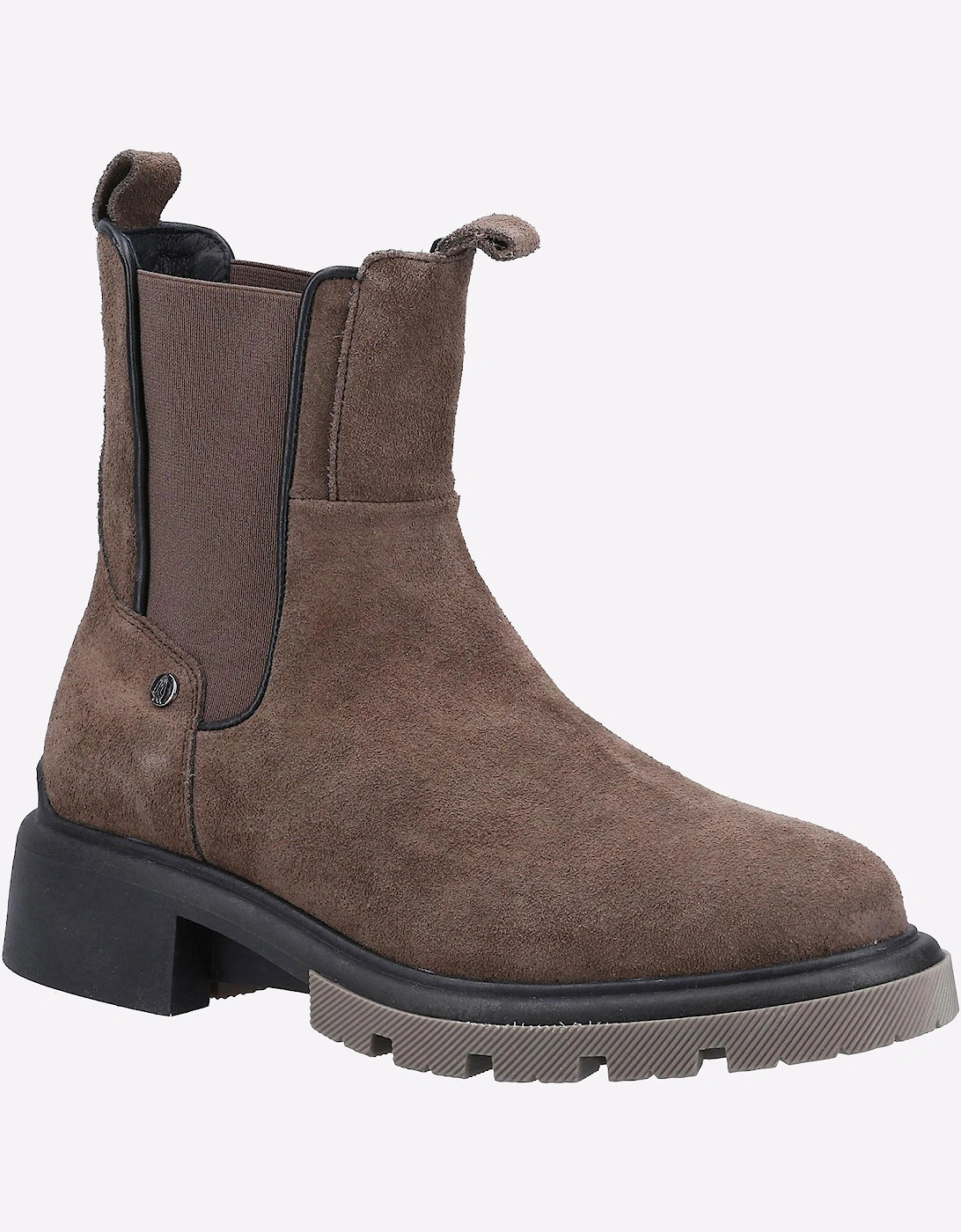 Hush Puppies Rita Leather Womens Chelsea Boots Grey