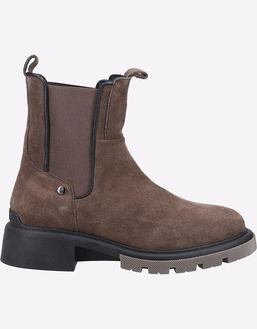 Hush Puppies Rita Leather Womens Chelsea Boots Grey