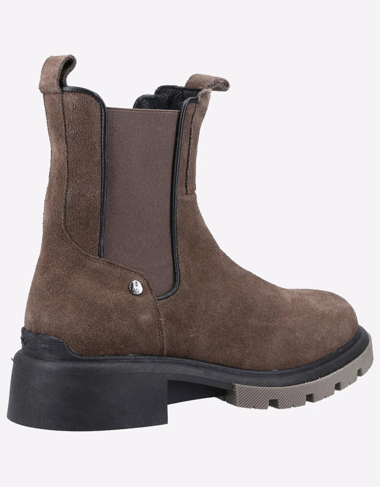 Hush Puppies Rita Leather Womens Chelsea Boots Grey