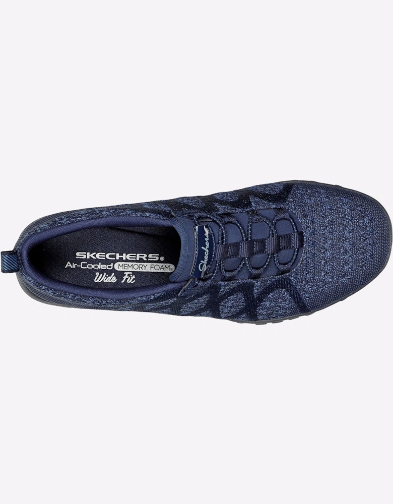 Skechers Breathe-Easy Infi-Knity Memory Foam Trainer Womens Navy