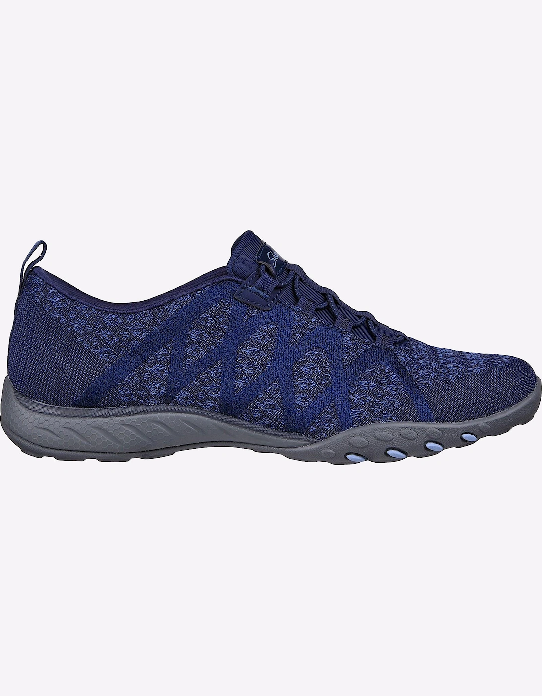Skechers Breathe-Easy Infi-Knity Memory Foam Trainer Womens Navy