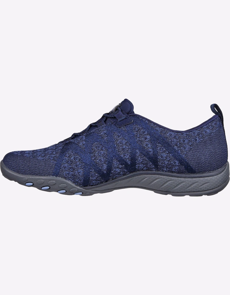 Skechers Breathe-Easy Infi-Knity Memory Foam Trainer Womens Navy