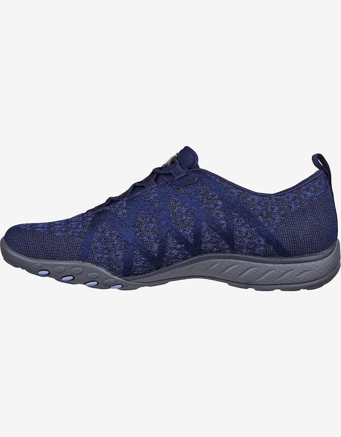 Skechers Breathe-Easy Infi-Knity Memory Foam Trainer Womens Navy