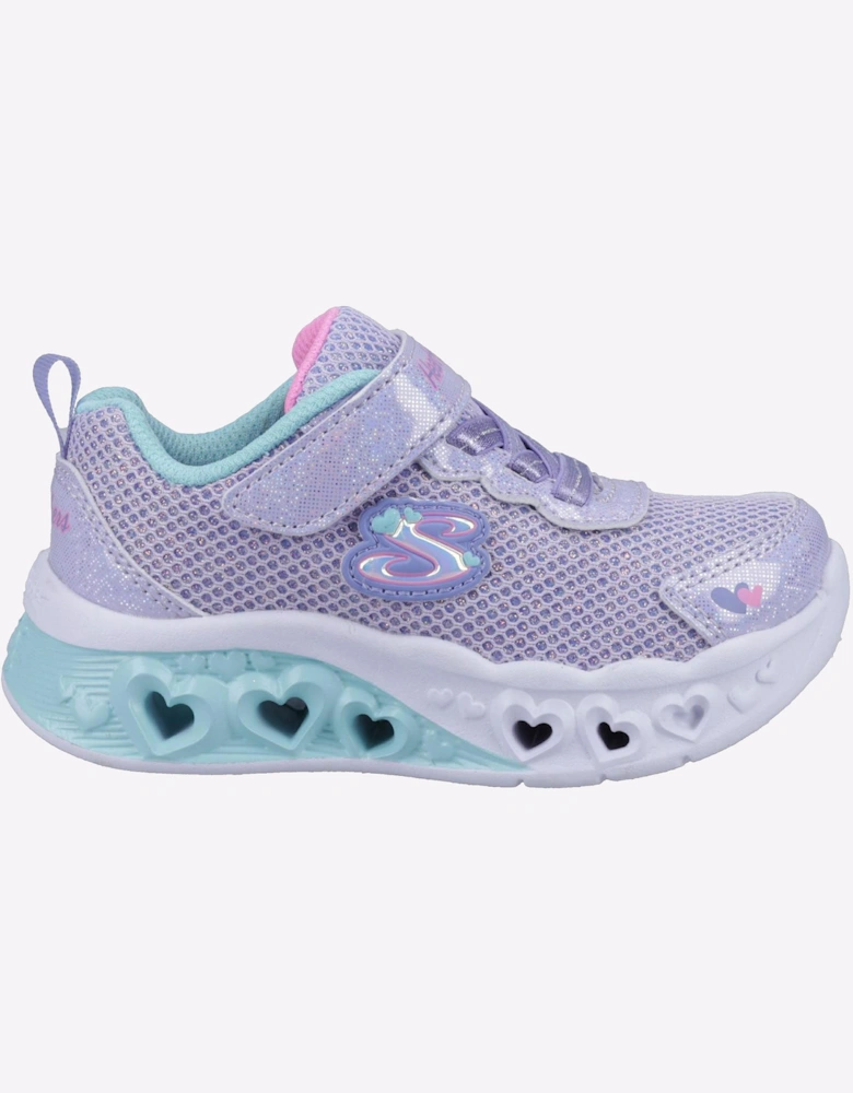 Skechers Flutter Heart Lights Trainers Infants Lavender/Multicoloured