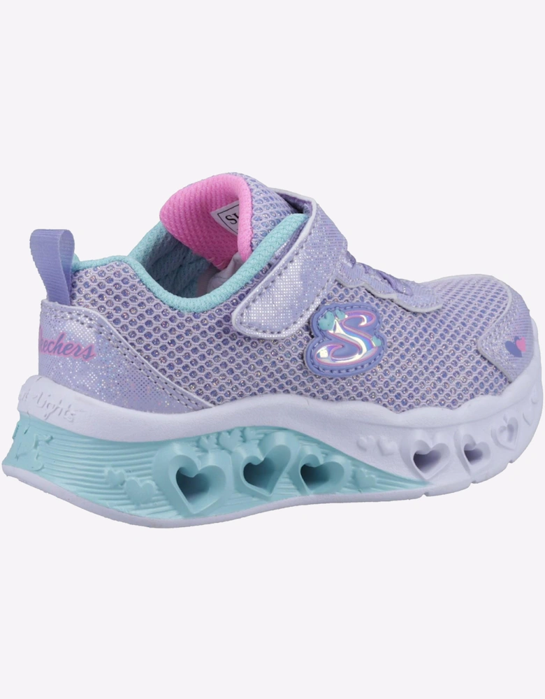 Skechers Flutter Heart Lights Trainers Infants Lavender/Multicoloured