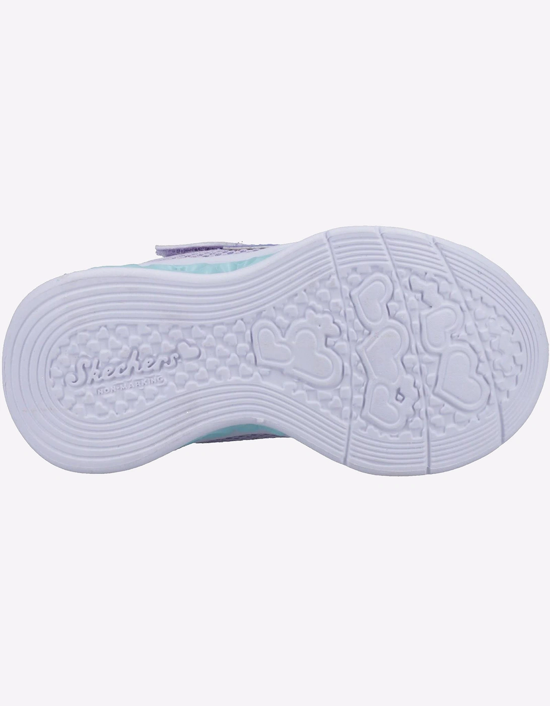 Skechers Flutter Heart Lights Trainers Infants Lavender/Multicoloured
