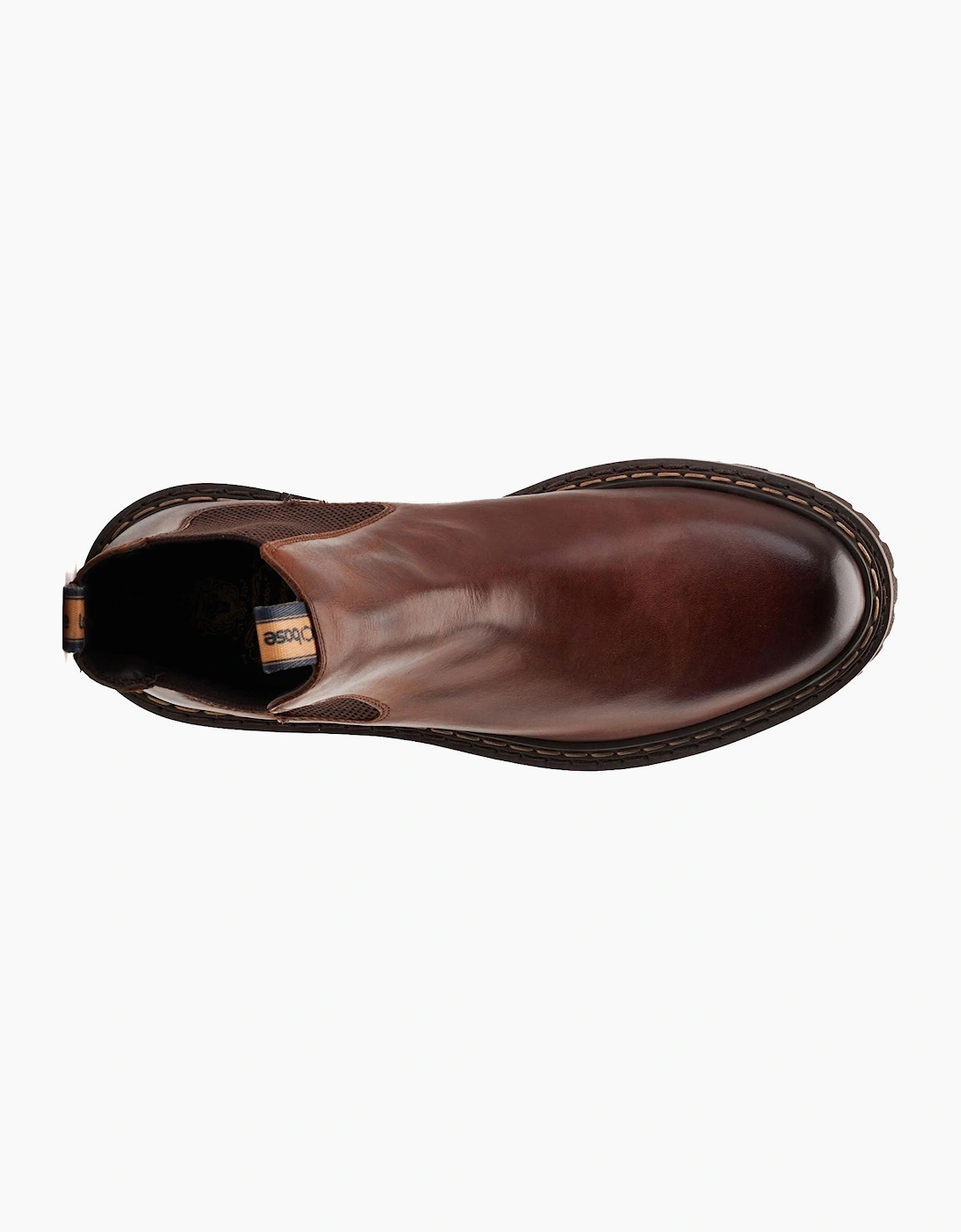 Base London Utah Mens Chelsea Boots Burnt Brown