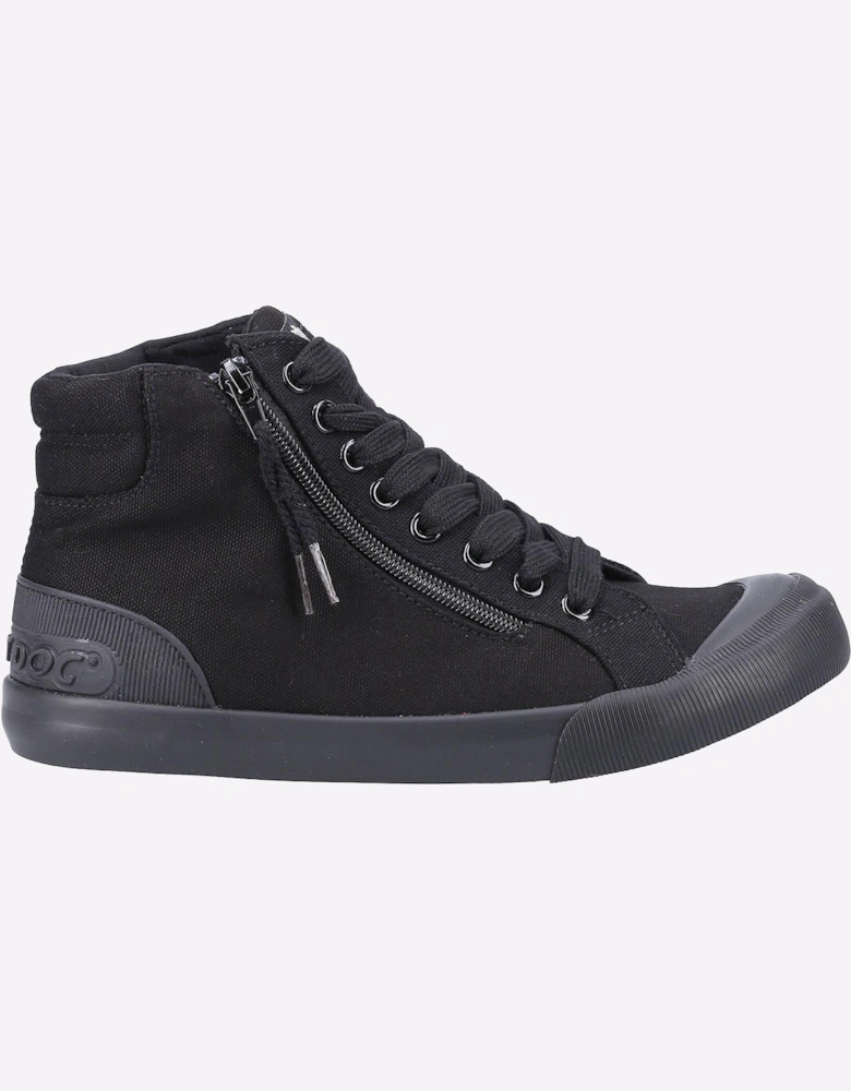 Rocket Dog Jazzin Womens Hi-Top Trainers Black