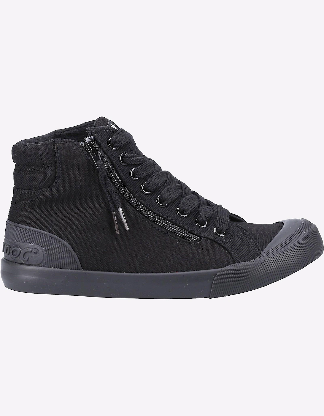 Rocket Dog Jazzin Womens Hi-Top Trainers Black
