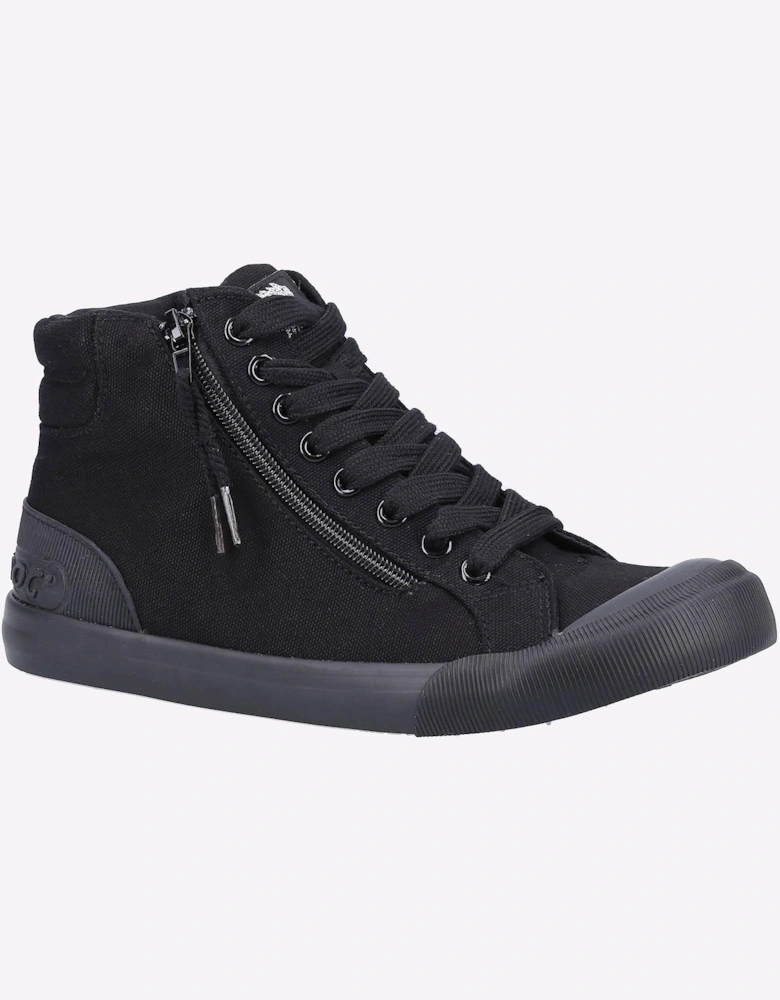 Rocket Dog Jazzin Womens Hi-Top Trainers Black